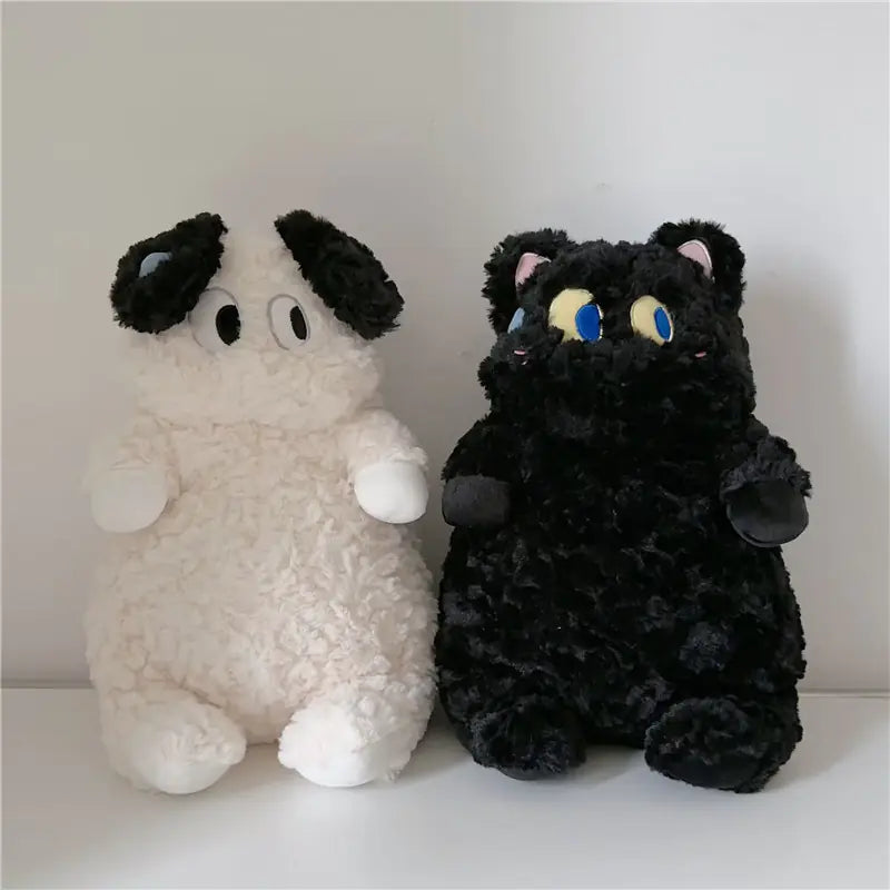 Cute Sweat Dog and Big-Eyed Cat Plush Toys