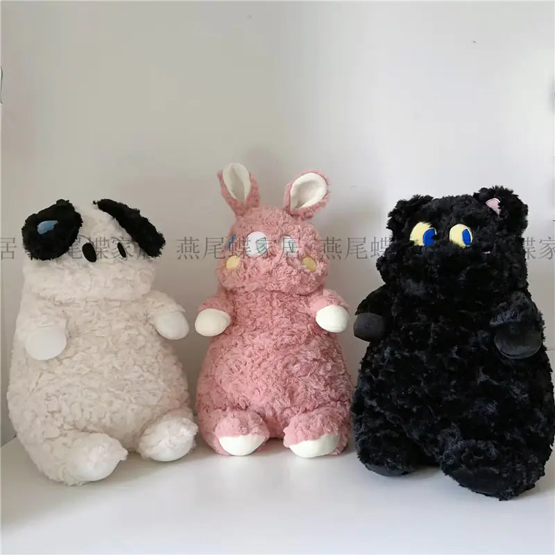 Cute Sweat Dog and Big-Eyed Cat Plush Toys