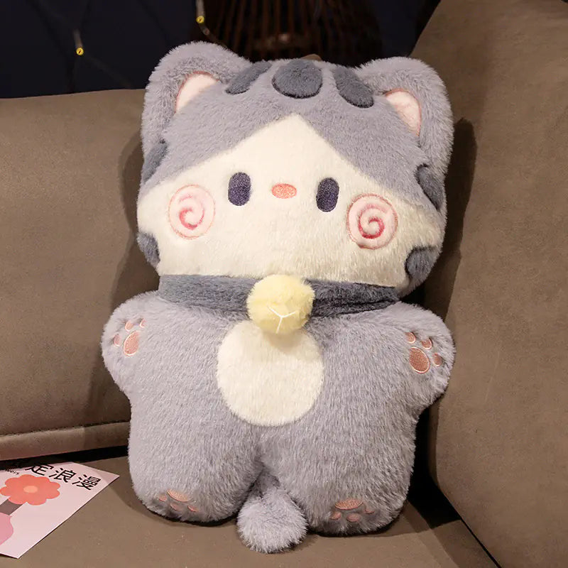 Cute Sweat Dog and Big-Eyed Cat Plush Toys