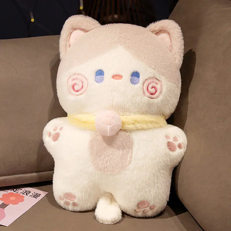 Cute Sweat Dog and Big-Eyed Cat Plush Toys
