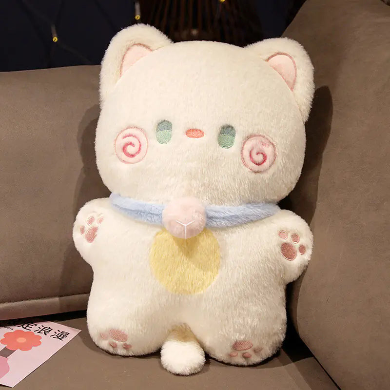 Cute Sweat Dog and Big-Eyed Cat Plush Toys